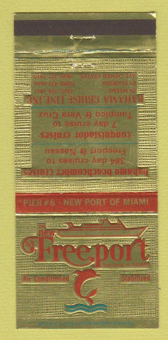 Matchbook Cover - SS Freeport Cruise 30 Strike