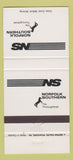 Matchbook Cover - Norfolk Southern Railroad 30 Strike