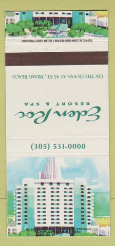 Matchbook Cover - Eden Roc Resort Spa Miami Beach FL 30 Strike