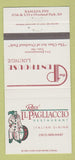 Matchbook Cover - Ramada Inn Overland Park KS Italian Restaurant 30 Strike
