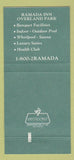 Matchbook Cover - Ramada Inn Overland Park KS Italian Restaurant 30 Strike