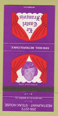 Matchbook Cover - Le Castel Francois Steak Restaurant QC 30 Strike