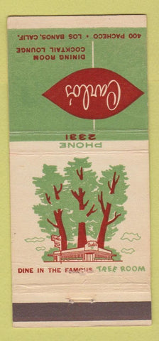 Matchbook Cover - Carlo's Restaurant Los Banos CA 30 Strike