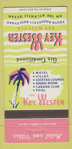 Matchbook Cover - Key Wester Motel Key West FL WEAR 30 Strike