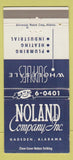 Matchbook Cover - Noland Company Plumbing Heating Gadsden AL 30 Strike