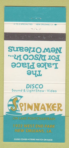 Matchbook Cover - Spinnaker Disco New Orleans LA 30 Strike