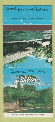 Matchbook Cover - Willows Restaurant Honolulu Hawaii 30 Strike