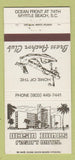 Matchbook Cover - Ocean Dunes Resort Motel Myrtle Beach SC 30 Strike