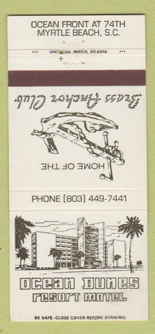 Matchbook Cover - Ocean Dunes Resort Motel Myrtle Beach SC 30 Strike