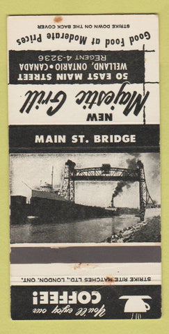 Matchbook Cover - Majestic Grill Welland ON WEAR 30 Strike
