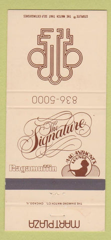 Matchbook Cover - The Signature Ragamuffin Holiday Inn Chicago IL 30 Strike
