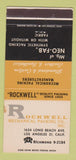 Matchbook Cover - Rockwell Mechanical Packing Los Angeles CA WEAR 30 Strike