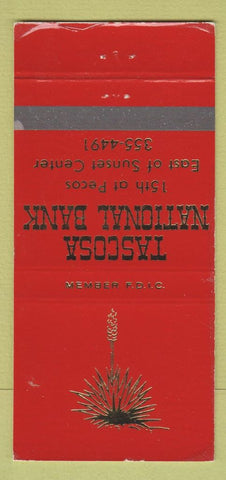 Matchbook Cover - Tascosa National Bank WEAR 30 Strike