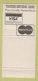 Matchbook Cover - Tascosa National Bank WEAR 30 Strike
