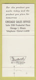 Matchbook Cover - McLouth Steel Corp Detroit Trenton Gibraltar MI WEAR 30 Strike