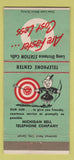 Matchbook Cover - Michigan Bell Telephone MI GREEN 30 Strike