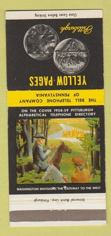 Matchbook Cover - Yellow Pages Bell Telephone Pittsburgh PA  30 Strike