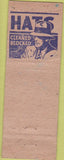 Matchbook Cover - Fox Hat Store St Paul MN WEAR blue