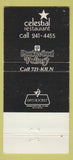 Matchbook Cover - Celestial Restaurant Rockwood Pottery Cincinnati OH 30 Strike