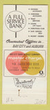 Matchbook Cover - Bay City Bank and Trust MI 30 Strike