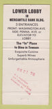 Matchbook Cover - Duke's Lounge Inns of Court Pub Towson MD WEAR 30 Strike