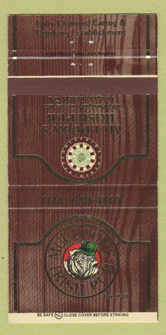 Matchbook Cover - Muldoon's Irish Pub Newport Beach CA 30 Strike