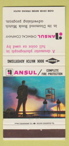 Matchbook Cover - Ansul Chemical Fire Protection Diamond Match 30 Strike