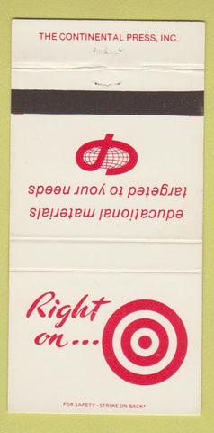 Matchbook Cover - Continental Press Elizabethtown PA Educational WEAR 30 Strike