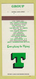 Matchbook Cover - Taylor Engineering Detroit Southfield MI 30 Strike