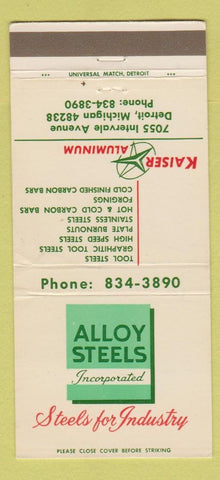 Matchbook Cover - Kaiser Aluminum Detroit MI 30 Strike