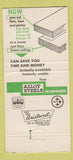 Matchbook Cover - Kaiser Aluminum Detroit MI 30 Strike