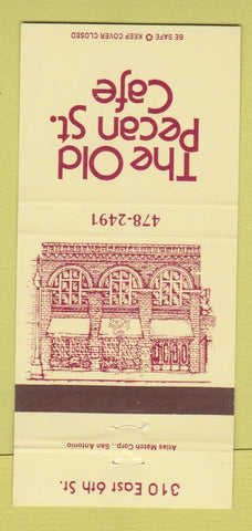 Matchbook Cover - Old Pecan St Cafe Austin TX 30 Strike