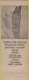 Matchbook Cover - 20th Century Bowling Academy York PA blue