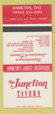Matchbook Cover - Junction Tavern Hamilton ON WEAR 30 Strike