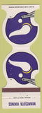 Matchbook Cover - Minnesota Vikings Football 1981 Bank Fairmont WEAR