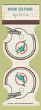Matchbook Cover - Miami Dolphins Football 1979