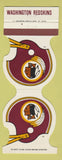 Matchbook Cover - Washington Redskins Football 1986 The Stadium Wheaton MD