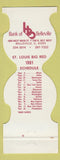Matchbook Cover - St Louis Cardinals Football 1981 Bank Belleville IL