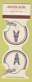Matchbook Cover - Houston Oilers Football 1981 Souvenirs Houston TX