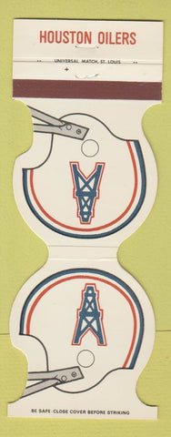 Matchbook Cover - Houston Oilers Football 1981 Souvenirs Houston TX