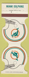 Matchbook Cover - Miami Dolphins Football 1981 Merchants Bank Miami FL