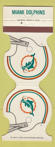Matchbook Cover - Miami Dolphins Football 1981 Merchants Bank Miami FL