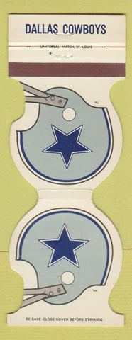 Matchbook Cover - Dallas Cowboys Football 1981 Ettco Wire Ridgewood NY WEAR