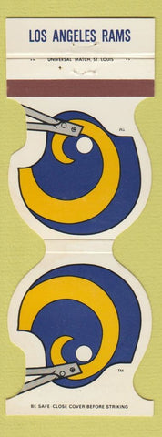 Matchbook Cover - Los Angeles Rams Football 1985 Rum Runners Seal Beach CA