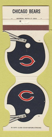 Matchbook Cover - Chicago Bears Football 1981 Pierce Box Paper Rockford IL