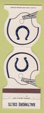 Matchbook Cover - Baltimore Colts Football 1981 Ettco Wire Cable Ridgewood NY