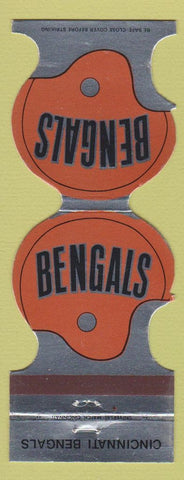 Matchbook Cover - Cincinnati Bengals Football 1979 Hunter Savings