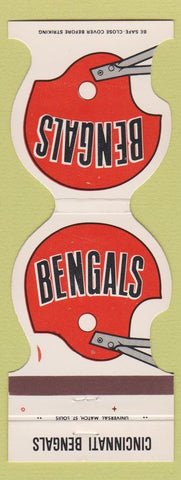 Matchbook Cover - Cincinnati Bengals Football 1981 Sleep Out Louie's