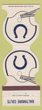Matchbook Cover - Baltimore Colts Football 1981 Baltimore County Employees CU