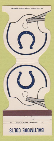 Matchbook Cover - Baltimore Colts Football 1981 Baltimore County Employees CU